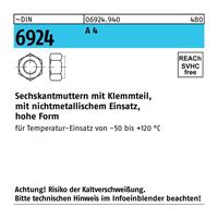 Diverse Sechskantmutter DIN 6924 m.Klemmteil M 16 A 4 - 