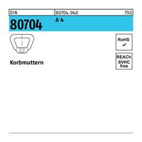 Diverse Korbmutter DIN 80704 M 12 A 4 - 