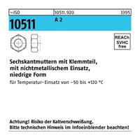 Diverse Sechskantmutter ISO 10511 m.Klemmteil M 18 A 2 - 