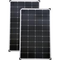 SOLARTRONICS Solarmodule 2 Stück 130 Watt Mono Solarpanel Solarzelle 1130x680x35 90646