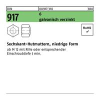 Diverse Sechskanthutmutter DIN 917 niedrige Form M 36 6 galvanisch verzinkt