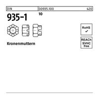 Diverse Kronenmutter DIN 935-1 M 12 SW 19 10