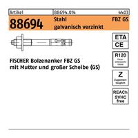 fischer Bolzenanker R 88694 FBZ 10/10 GS Stahl galvanisch verzinkt