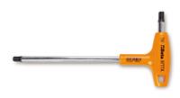 BETA Torx-Stiftschlüssel 97TTX mit Quergriff und schwarze Spitzen TX15