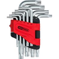 KSTOOLS KS TOOLS Torx-Winkelstiftschlüssel-Satz mit Bohrung, kurz, 9-tlgTB10-TB50