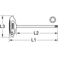 KSTOOLS KS TOOLS T-Griff-Torx-Stiftschlüssel, T6