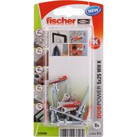 Fischer plug Duopower met winkelhaak 5x25mm (Per 8 stuks)