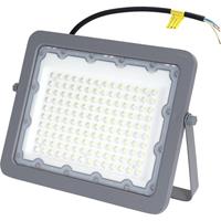 BES LED LED Bouwlamp - Aigi Zuino - 100 Watt - Helder/Koud Wit 6500K - Waterdicht IP65 - Kantelbaar - Mat Grijs - Aluminium