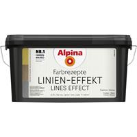 Alpina Farbrezepte Linien Effekt 4,5L weiß Struktur- & Effektfarbe