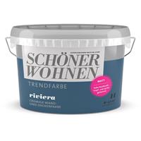 SCHONER WOHNEN Schonerwohnen - 2,5L Schöner Wohnen -Trend Wandfarbe matt Riviera