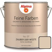 Alpina Feine Farben No. 07 Zauber der Wüste 2,5L zartes sandbeige, edelmatt Wandfarbe Deckenfarbe Feine Farben