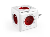 Allocacoc PowerCube Original Typ E Indoor 5AC Outlet(s) Red Multiple Base - Mehrfachsockel (Indoor, 5 AC Outlets, Typ E (FR), Rot, CE, 16 A)