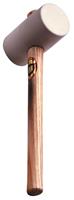 Weissgummi Hammer, Rund ø x l 74 x 127 mm, 725 g, mit Holzstiel - Thor