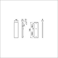 Ami Veiligheidskortschild SKG - deurdikte 38/45mm - Geheel BI - 193 x 50 mm - F2