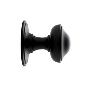 De Oude Deurklink Deurknop 80mm - Rond zwart