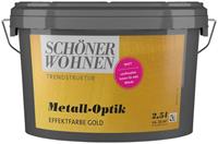 SCHÖNER WOHNEN-Kollektion Wandfarbe »Metall-Optik Effektfarbe gold«, 2,5 l
