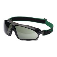 3L UNIVET Vollsichtschutzbrille 625 EN 166 EN 170 EN 172 Rahmen dunkelgrau, Scheibe grün G15
