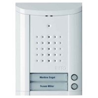 Ritto 1840270 - Door loudspeaker 2-button White 1840270