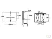 Velleman - Analoges spannungspanelmeter 300V ac / 60 x 47mm (AVM60300)