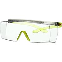 3M Schutzbrille SecureFit 3700 EN 166-1FT Bügel grau/lindgrün,Scheibe klar PC