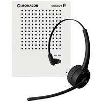 Monacor TALKSAFE-1 Gegensprechanlage Kabelgebunden, Bluetooth Weiß, Schwarz