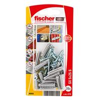 Fischer nylon plug SX 5x25mm S + schroef 20st.