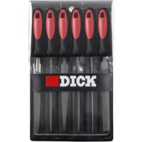 Dick 1187102-2K Set sleutelvijlen 6-delig 100/2 in plastic tas zwart „Dick”, met 2K-handgreep 85 mm Lengte 100 mm 1 set(s)