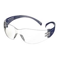 3mveiligheidpbms 3M™ SecureFit™ 100 Veiligheidsbril, blauw montuur, krasbestendige, heldere lenzen, SF101AS-BLU-EU, 20/doos