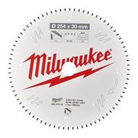 Kreissägeblatt Milwaukee Alu - ø 254 x 30 x 80 Zähne - 4932471318