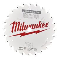 Milwaukee Accessoires Cirkelzaagblad P W 184x5/8x1,6x24ATB - 4932471378 - 4932471378