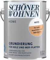 SCHÖNER WOHNEN-Kollektion Isoliergrundierung »Duracryl Holzisoliergrund 2,5 L, weiß«, für Holz & MDF-Platten, weiß