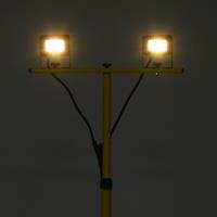 VIDAXL LED-Fluter mit Stativ 2x10 W Warmweiß