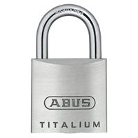 Abus ► TITALIUM - Vorhangschloss 64TI/25 verschiedenschließend aus neuartiger Aluminiumlegierung - silber - 