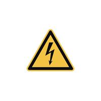 NEUTRALWARE Hinweisschild 20x20 cm (BxH) Warnung vor elektrischer Spannung Hart-PVC - 