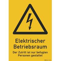 PROTEC.CLASS Protec 052563 Prot Warnschild Elektr. Betriebsraum Pwseb (210X297Mm)