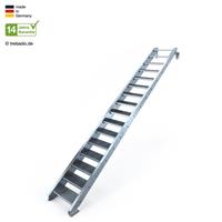 Trebado Geschosstreppe 16 Stufen Höhe 340 cm, 80 - 120 cm [70 cm kein Geländer ST 1 (31 / 31 mm)]