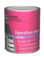 Sigma floor aqua satin kleur 1 ltr