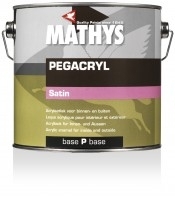 Mathys pegacryl satin wit 0.75 ltr