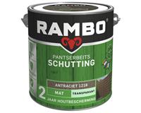 Rambo pantserbeits schutting mat transparant 1204 teakhout 2.5 ltr