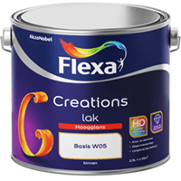 Flexa creations lak hoogglans lichte kleur 2.5 ltr