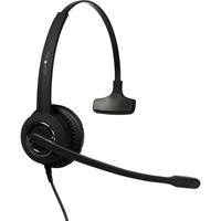 plusonic 6337-10.1P Softphone-headset USB Kabelgebonden On Ear Zwart