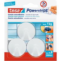 Tesa Powerstrips bis 1kg rund weiÃŸ 57577 - 