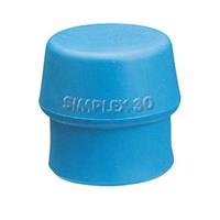 Halder Kunststofhamerkop | hoofd-d. 30 mm | TPE-soft blauw zacht | TPE-blauw, zacht | 1 stuk - 3201.030 3201.030