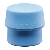 Halder Kunststofhamerkop | kop d. 80 mm | TPE-soft blauw zacht | 1 stuk - 3201.080 3201.080