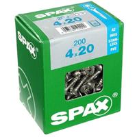 Spax universeelschroef T-Star + A2 inox 4x20mm 200 st