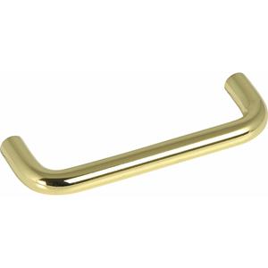 Hettich - Griff Sulis ø 10 mm, la 96mm, Breite 106 mm, Stahl vermessingt