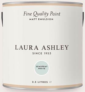 Laura Ashley | Muurverf Mat - Seaspray White - Blauw - 2,5l