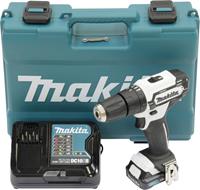 Makita HP333DSAW klopboor-/schroefmachine (wit) | 12V max 1x Akku 2.0Ah Li-ion