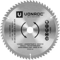 VONROC Cirkelzaagblad - 185x20mm - 60 tanden - Geschikt voor laminaat - Universeel