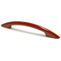 REI Griff für Möbel | Dekorativer Stil | Aus ABS | Rote Ausführung | Abstand zwischen den Punkten: 96 mm | Maße 145*10